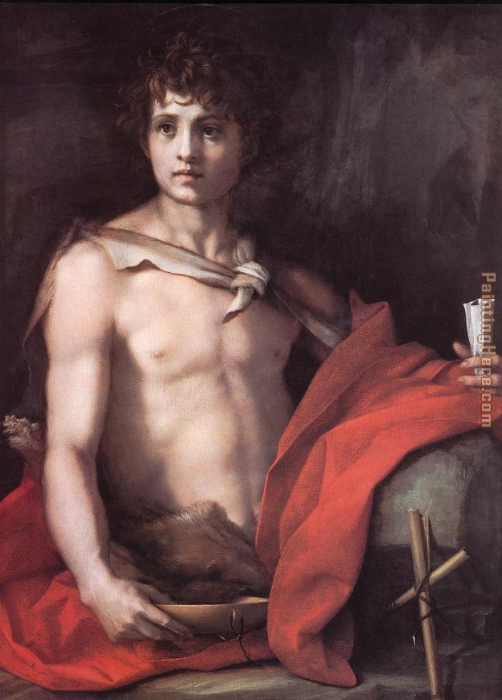 St. John the Baptist painting - Andrea del Sarto St. John the Baptist art painting